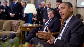 President Obama Meets with Polish President Komorowski [upl. by Anella]