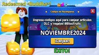 🤑 34 CÓDIGOS DE BLOX FRUITS CODES ROBLOX NOVIEMBRE 2024 [upl. by Shirley]