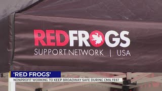 Red Frogs Group working to keep Broadway safe during CMA Fest [upl. by Louth]