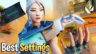 NEW The BEST SETTINGS For Ranked on CONSOLE VALORANT Full Guide [upl. by Htebi238]