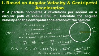 Based on Angular Velocity  Centripetal Acceleration  Problem 2 11thphysics circularmotion jee [upl. by Ntsuj200]