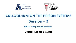 Colloquium on the Prison Systems  Session 2  Saturday October 5 2024 [upl. by Doowle]