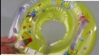 Inflatable Swim Ring For Baby Bath Neck Float [upl. by Yesnyl273]