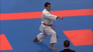 Kata GOJUSHIHO SHO by Luca Valdesi  21st WKF World Karate Championships [upl. by Asilehc]