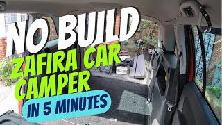 Zafira Stealth Micro Camper Conversion in 5 minutes  no build [upl. by Gibbs661]