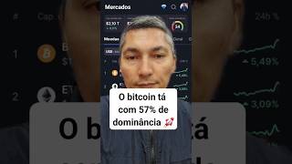 O bitcoin tá com mais de 57 de dominância criptomoeda bitcoin [upl. by Swords543]