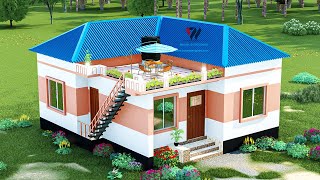 ৩ বেডরুমের টিনশেড বাড়ির ডিজাইন। 3 Bedroom Tin Shed House Design । Tin shed house design 2023। [upl. by Icul]