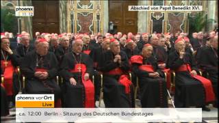 Abschied von Papst Benedikt XVI  VOR ORT vom 28022013 [upl. by Ailimaj]