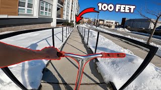 INSANE 100 FOOT LONG STREET SPOT RAIL [upl. by Eenel]