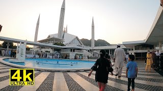 Faisal Mosque Islamabad Complete Tour History with inside ViewFifth Largest Mosque in the World 4K [upl. by Yenittirb426]