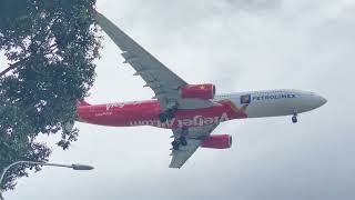 Vietjet Air Airbus A330343 VNA811 landing at SGN VVTS 25R [upl. by Noryahs339]