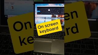 On screen keyboard windows 10  shorts keyboardshortcut computer [upl. by Ennyletak]