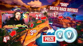 I HOSTED A 2K VBUCK PRIZE DUO DEATH RACE ROYALE [upl. by Sachsse]