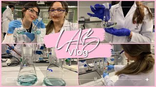 Lab Vlogu👩🏻‍🔬🤍 [upl. by Airdnas]