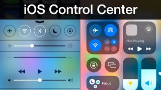 iOS Control Center Evolution iOS 7  18 [upl. by Latt]