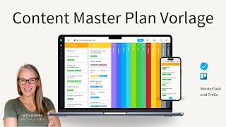 Content Plan Vorlage mit MeisterTask [upl. by Allcot]