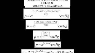 PRESSÃO MÁXIMA DE VAPOR DA ACETONA É EQUAÇÃO BRASILEIRA [upl. by Nilhsa]