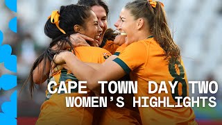 Australia go back to back  Cape Town HSBC SVNS Day Two Womens Highlights [upl. by Beard683]