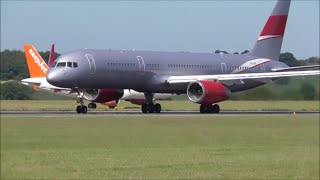 Busy Afternoon at London Luton Airport LTN  180716 [upl. by Pardoes745]