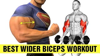 5 BEST Exercises for WIDER BICEPS [upl. by Cacilia308]