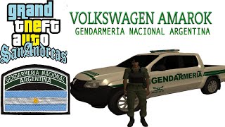 Volkswagen Amarok de Gendarmería Nacional Argentina para GTA San Andreas  DeaconYT1999 [upl. by Lac]