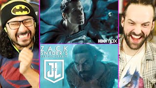 Snyder Cut SUPERMAN GETS BLACK SUIT amp AQUAMAN TRAILER REACTION Zack Snyders Justice League [upl. by Carn133]