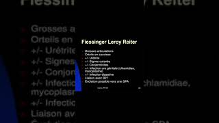 Cas clinique  Syndrôme de Fiessinger Leroy Reiter  Acupuncturepharmacopée [upl. by Nalyt]