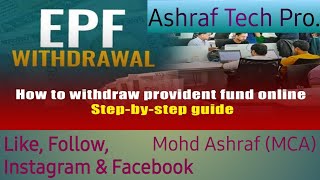 How to withdraw provident fund online Stepbystep guide EPF withdrawal 2024 [upl. by Rehpetsirhc]