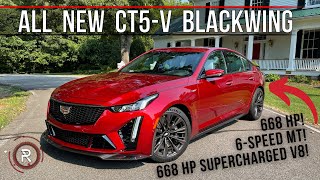 The 2022 Cadillac CT5V Blackwing Is The Last Performance V8 Manual Super Sedan [upl. by Annawt]