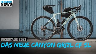 Canyon Grizl Gravel Bike alles über das neue BikepackingCarbonBike auf der Bikestage 2021 [upl. by Percival]