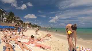 Mexico Spring Break  Riviera Maya Beach Walk Tour 2022 [upl. by Yoshio]