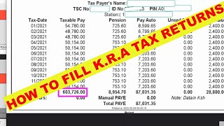 HOW TO FILE KRA TAX RETURNS FOR TSC TEACHERS2022 [upl. by Darom629]