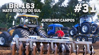 JUNTANDO CAMPOS NO MATO GROSSO DO SUL  FARMING SIMULATOR 22  EP 31 BR163 MS [upl. by Eniahs]