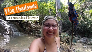 Vlog Thailande 15 Les cascades dErawan  Kanchanaburi [upl. by Ainuj]