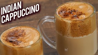 Indian Cappuccino  Quick amp Easy Whipped Coffee Recipe  How To Make Hand Beaten Coffee  Varun [upl. by Ollecram857]