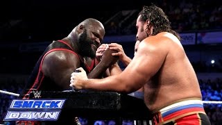 Mark Henry vs Rusev  International Arm Wrestling Contest SmackDown September 12 2014 [upl. by Lleinad]