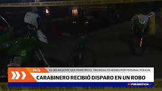 Detienen a venezolano que disparó contra carabinero tras asalto en Recoleta recibió cinco disparos [upl. by Gutow478]