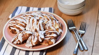 Air Fryer Buttermilk Apple Fritters Recipe [upl. by Norramic]