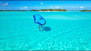 Wingfoiling catamaran cruise in The Bahamas with Kite Boat Cruises [upl. by Ladd]