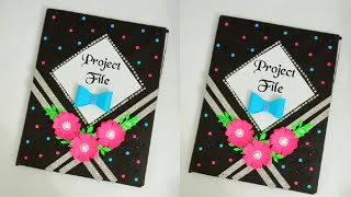 Notebook cover decoration ideasDiy easy school suppliesDiary decoration ideasCopy cover design [upl. by Scevour]