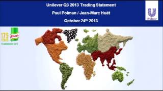 Unilever Q3 2013 presentation [upl. by Dwyer]