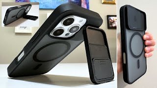 Torras iPhone 16 Pro MagSafe Sliding Camera Cover 360 Rotating Kickstand Case  Full Demo  Review [upl. by Adnoval725]