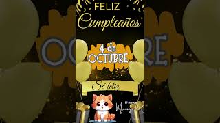 Estas son las mañanitas 4 de OCTUBRE 💟 Felicitaciones de cumpleaños divertidas 🎉 happybirthday [upl. by Gillan]