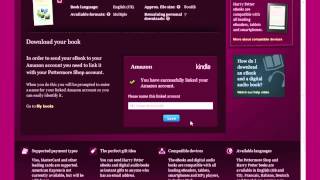 Amazon Kindle Pottermore Shop  send to account help [upl. by Yoc]