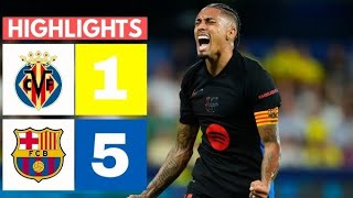 Barcelona vs Villarreal 5  1  Highlights amp All Goals LaLiga 202425 [upl. by Ribaudo469]