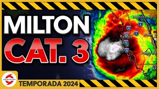 Huracán Milton se acerca a Tampa Sarasota Lakeland Orlando Kissimmee y Melbourne Florida [upl. by Relluf223]