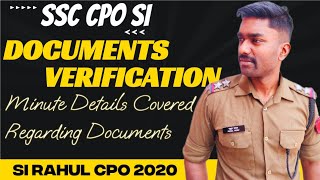 SSC CPO Document Verification Process  SSC CPO 2024  SSC CPO 2025  ssc cpo army ssccpo [upl. by Eenolem]