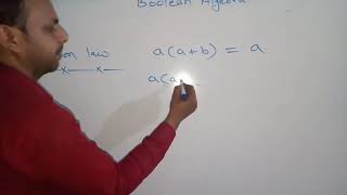 Absorption law aa  b  a  Boolean algebra I M Sc Discrete mathematics B Sc maths [upl. by Coppins543]