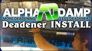 Installing Sound Deadener on Roof amp Door Panels  ALPHA DAMP Installation  Second Skin Car Audio [upl. by Korney]