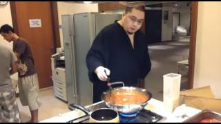 Tsem Rinpoche cooking for students [upl. by Egief]